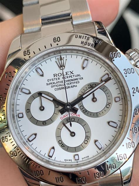 rolex stainless steel cosmograph daytona 116520|rolex daytona case size.